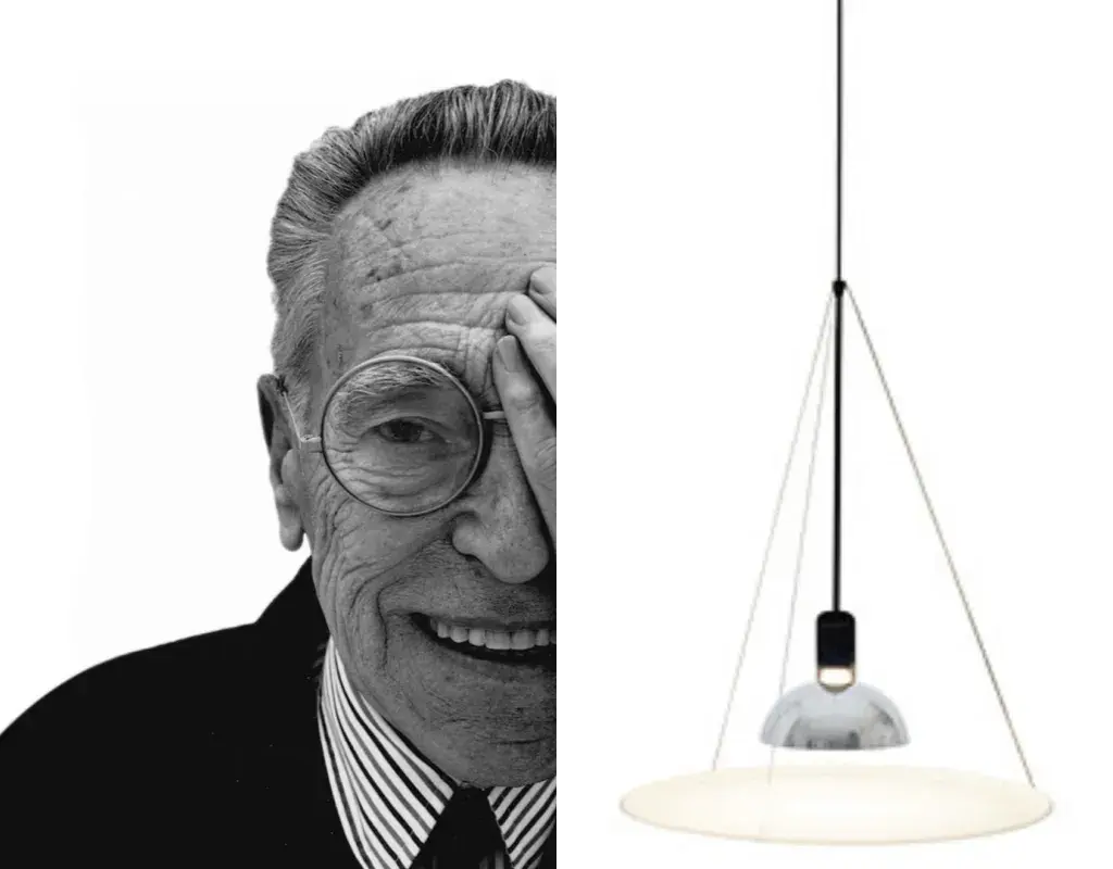 Cover foto voor Frisbi hanglamp van Achille Castiglioni