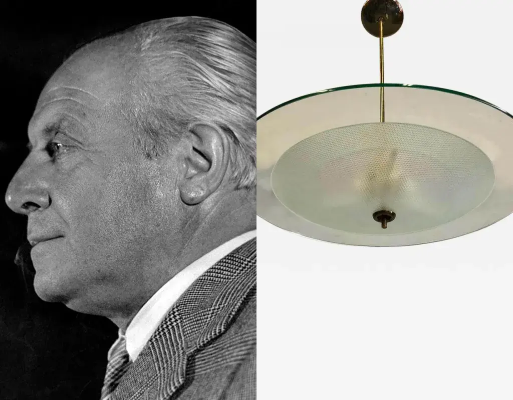 Cover foto voor Futurist Kronkelkroonluchter van Ontwerper Gio Ponti