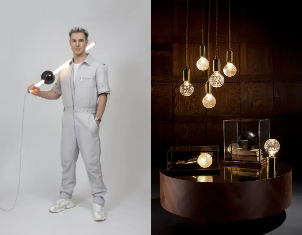 Cover foto voor Crystal Ball Lamp van ontwerper Lee Broom